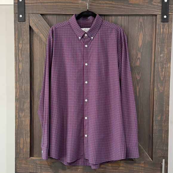 Mizzen+‎ Main Leeward Collection Trim Fit Button Down Shirt Long Sleeve Size XXL - Picture 1 of 7